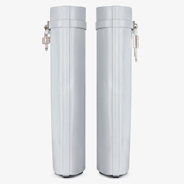 Givenchy Shark Lock Pant Boots In Leather - Image 4