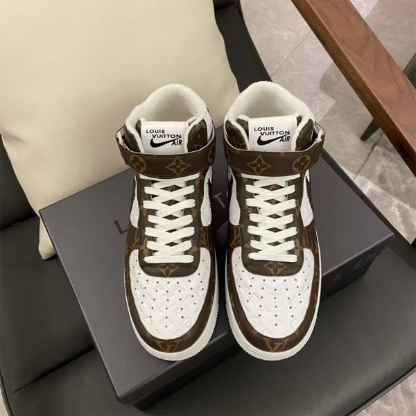 Louis Vuitton X Nike Air Force 1 Mid-Top Monogram Sneaker - Image 6
