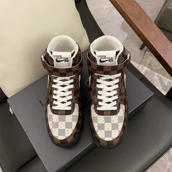 Louis Vuitton X Nike Air Force 1 Mid-Top Sneaker In Brown - Image 7
