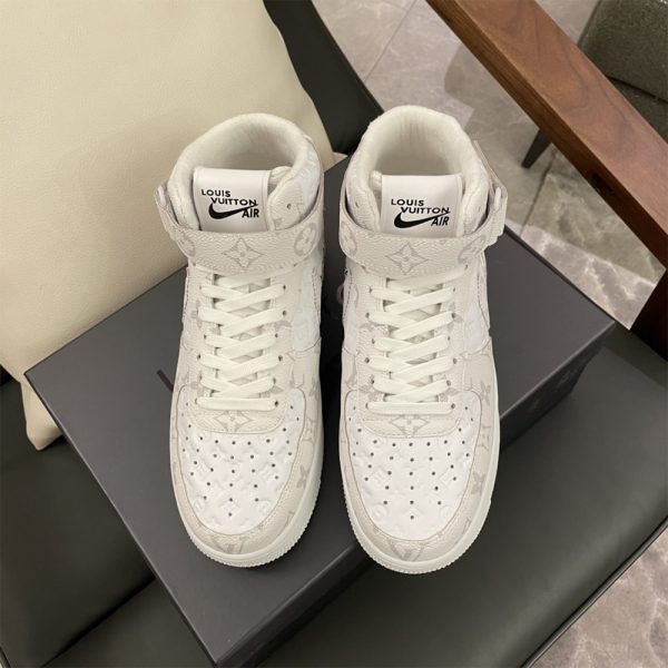 Louis Vuitton X Nike Air Force 1 Mid-Top Sneaker In White - Image 3
