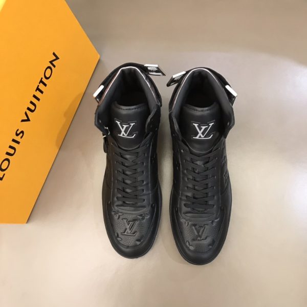 Louis Vuitton Monogram Mens Black Boots - Image 2