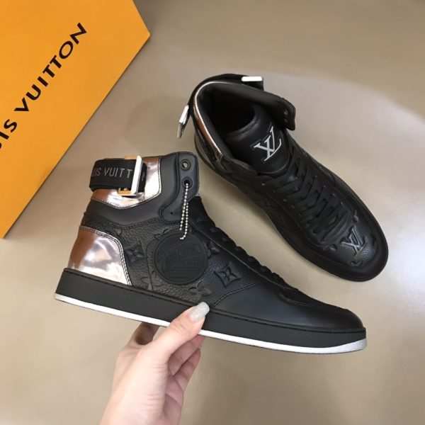 Louis Vuitton Monogram Mens Black Boots - Image 3