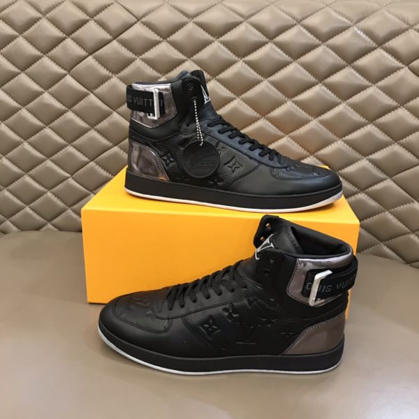 Louis Vuitton Monogram Mens Black Boots - Image 5