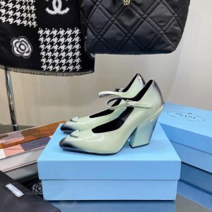 Prada Brushed Leather Pumps