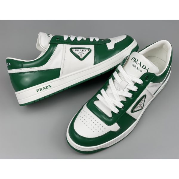 Prada Downtown Leather Sneakers