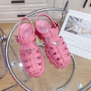 Prada Foam Rubber Sandals In Begonia Pink