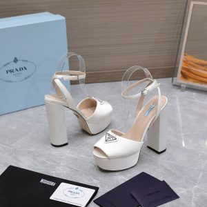 Prada High-Heeled Satin Sandals