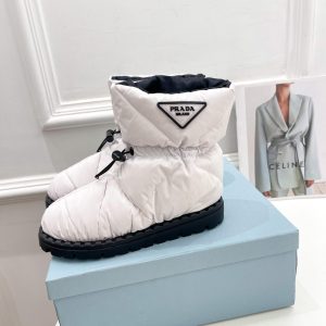 Prada Quilted Nylon Fabric Booties