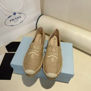 Prada Women's Cotton Drill Espadrilles In Cord