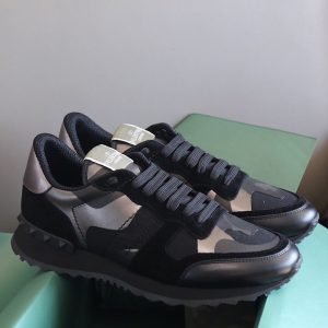 Valentino Garavani Black Rockrunner Sneakers