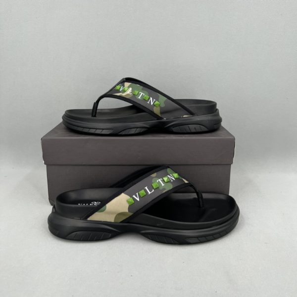 Valentino Men's Camouflage Flip Flops