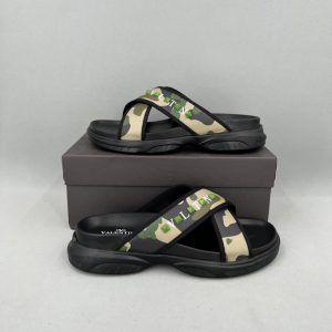 Valentino Men's Camouflage Web Slide Sandal