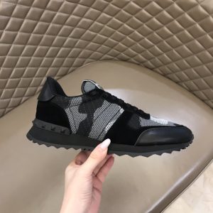 Valentino Mesh Fabric Camouflage rockrunner Sneaker