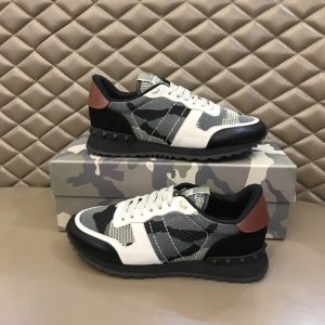 Valentino Mesh Fabric Camouflage rockrunner Sneaker