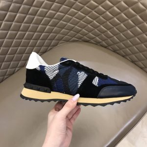 Valentino Mesh Fabric Camouflage rockrunner Sneaker