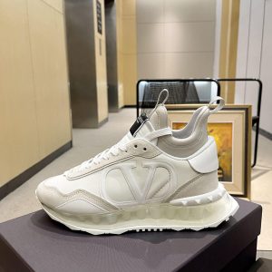 Valentino Netrunner Fabric And Suede Sneaker