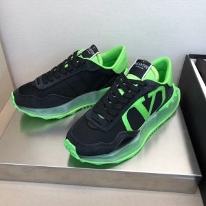 Valentino Netrunner Fabric And Suede Sneaker