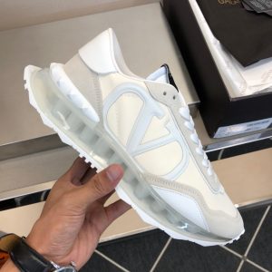 Valentino Netrunner Fabric And Suede Sneaker