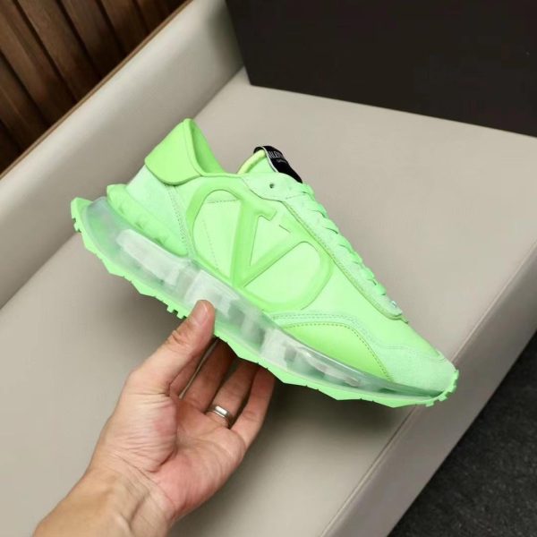 Valentino Netrunner Fabric And Suede Sneaker