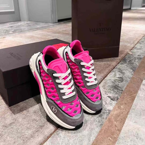 Valentino Ready Go Runner Sneaker In Fabric And Leather - Image 2