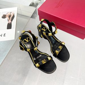 Valentino Roman Stud Calfskin Sandal 60mm