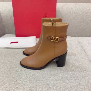 Valentino VLogo Signature Calfskin Ankle Boot