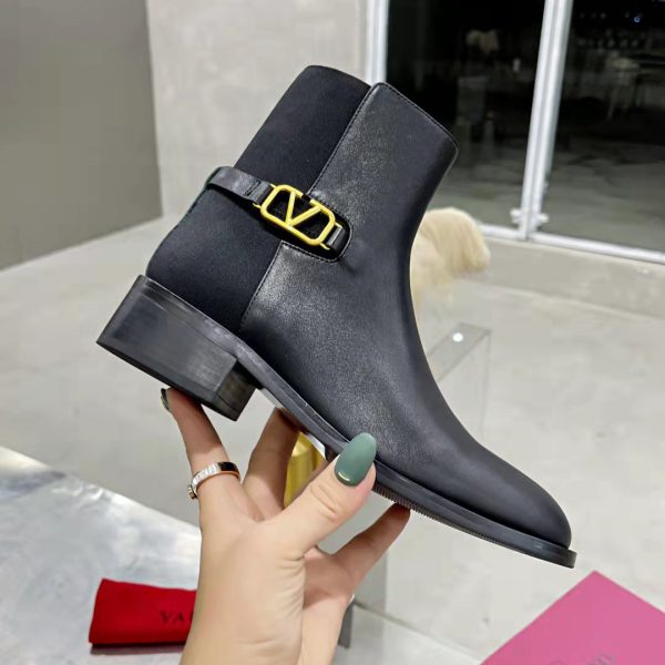 Valentino Vlogo Signature Calfskin Ankle Boot 30MM