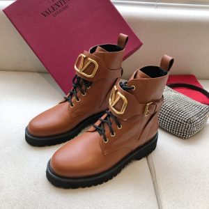 Valentino Vlogo Signature Calfskin Combat Boot 35MM / .8 IN