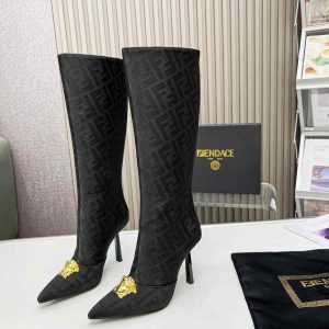 Versace Fendace FF Jacquard Boots