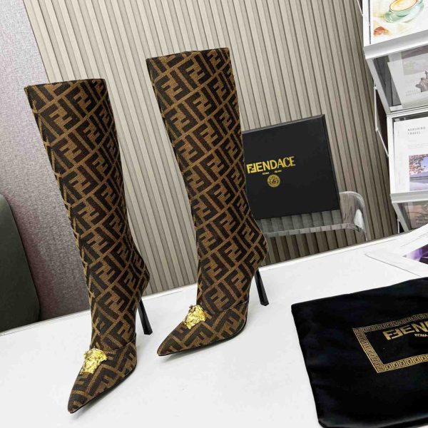 Versace Fendace FF Jacquard Boots