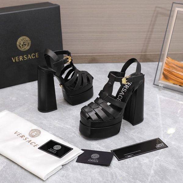 Versace La Medusa Platform Sandals 155mm