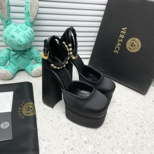 Versace Medusa Aevitas Satin Platform Pumps