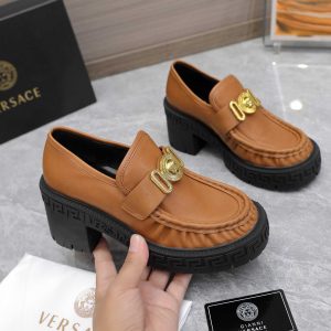 Versace Slip-On Platform Loafers