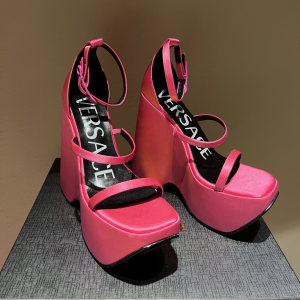 Versace Triplatform Sandals—Heel Height: 16 cm