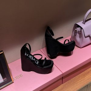 Versace Triplatform Sandals—Heel Height: 16 cm