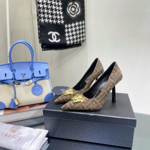 Versace x Fendi Fendace FF Jacquard Pumps